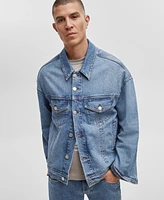 Mode of One Men's Regular-Fit Denim Trucker Jacket, Created for Macy's