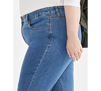 Style & Co Plus High-Rise Straight-Leg Jeans, Created for Macy's