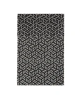 Design Imports Fridge Liner Collection Non-Adhesive, Cut to Fit, 12x24", Gray Abstract Leaf, 6 Piece