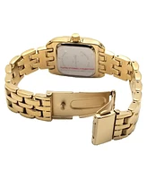 Peugeot Women's 24mm Gold Tank Panther Link Bracelet Watch