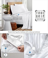 Purity Home 400 Thread Count Wrinkle Resistant Cotton Sateen -Pc. Sheet Set