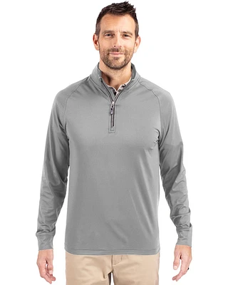 Cutter & Buck Adapt Eco Knit Stretch Recycled Mens Quarter Zip Pullover Jacket