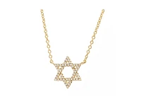 Rivka Friedman Cubic Zirconia Encrusted Star of David Pendant