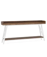 Tribesigns 70.9 inch Extra Long Console Table Behind Couch, Rustic Industrial Sofa Table for Living Room, Narrow Entryway Hallway Long Bar Table, Brow