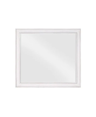 Simplie Fun Katia Mirror In Rustic Gray & White Finish