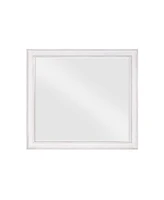 Streamdale Furniture Katia Mirror In Rustic Gray & White Finish