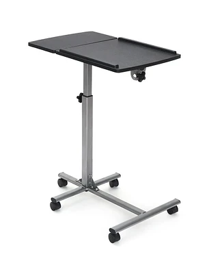 Costway Mobile Standing Desk Height Adjustable Sit to Stand Laptop