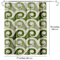 71x74 Coastal Shower Curtain