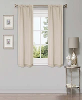 Superior Shimmer Abstract Room Darkening Modern Wrinkle Resistant 2-Piece Curtain Set with Rod Pocket, 26" X 63"