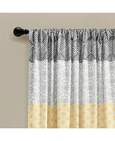 Lush Decor Bohemian Stripe Window Curtain Panels
