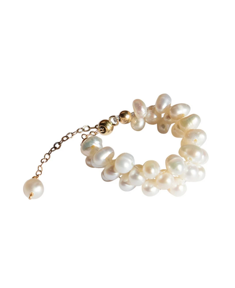 Estelle — Freshwater pearl adjustable ring