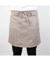 Arkwright Home Mariposa Half-Bistro Aprons (12 Pack), 18x30 in., Soft Polyester Blend, Color Options