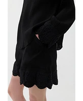 Nocturne Women's Stone Embroidered Blouse