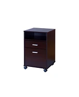 Simplie Fun File Cabinet Red Cocoa