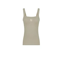 Nocturne Women's Ribbed Wide Strap Top