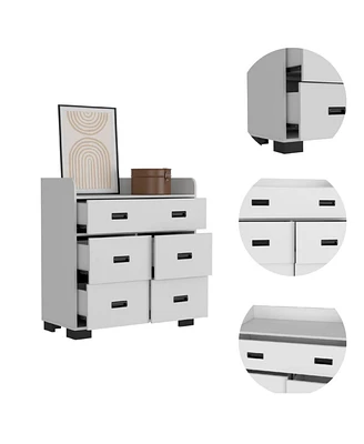 Simplie Fun Edgemont 5-Drawer Dresser White