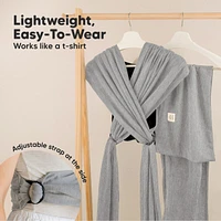 KeaBabies D-Lite Baby Wrap Carrier, Adjustable Sling, Newborn, Infant, Toddler 7-44lbs