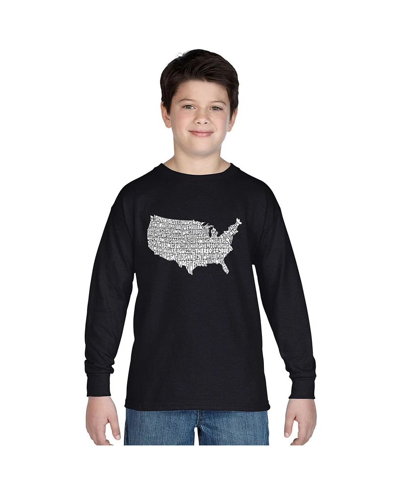 La Pop Art Boys Word Long Sleeve - The Star Spangled Banner