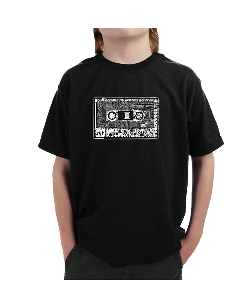 La Pop Art Boys Word Art T-shirt - The 80's