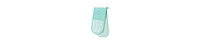 Design Imports Double Strip Chef Kitchen Cooking Baking Collection, Double Oven Mitt, 35x7.5", Aqua