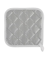 Design Imports Basic Kitchen Collection, Quilted Terry, White, Potholder