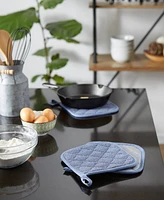 Design Imports Basic Kitchen Collection, Quilted Terry, Stonewash Blue, Potholder