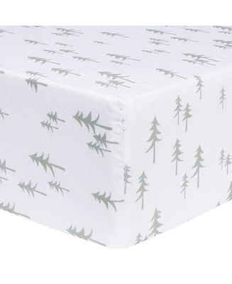 Trend Lab Pine Trees Fitted Crib Sheet