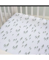 Trend Lab Pine Trees Fitted Crib Sheet