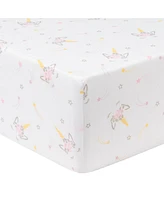 Sammy & Lou Mystical Unicorn 2-Pack Microfiber Fitted Crib Sheet Set by