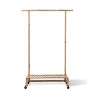 vidaXL Bamboo Clothes Rack
