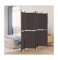 vidaXL 4-Panel Room Divider 78.7"x70.9" Fabric