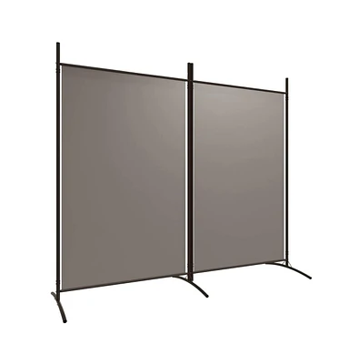 vidaXL 2-Panel Room Divider Anthracite 68.9"x70.9" Fabric