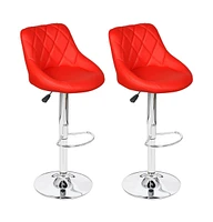 vidaXL Bar Stools 2 pcs Faux Leather