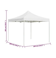 vidaXL Professional Folding Party Tent Aluminum 9.8'x9.8' White