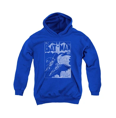 Batman Boys Youth Issue 1 Cover Pull Over Hoodie / Hooded Sweatshirt