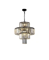 Streamdale Furniture Luxury Black Crystal Chandelier