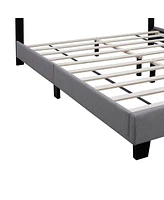 Streamdale Furniture Adjustable Grey Queen Bed Frame: Stylish and Durable