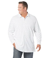 KingSize Big & Tall Stretch Knit Long Sleeve Buttondown