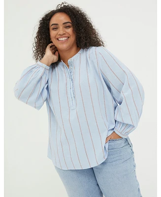 FatFace Plus Mallie Stripe Shirt