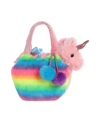 Aurora Small Rainbow Unicorn Fancy Pals Fashionable Plush Toy Multi-Color 7"
