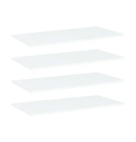 vidaXL Bookshelf Boards 4 pcs White 31.5"x15.7"x0.6" Engineered Wood