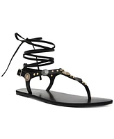 Wild Pair Earheart Thong Lace-Up Flat Sandals, Created for Macy's