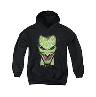 Batman Boys Youth Ha Smile Pull Over Hoodie / Hooded Sweatshirt