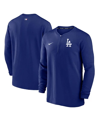 Nike Men's Royal Los Angeles Dodgers Authentic Collection Game Time Performance Quarter-Zip Top