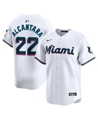 Nike Men's Sandy Alcantara White Miami Marlins Home Limited Player Jersey