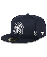 New Era Men's Navy York Yankees 2024 Clubhouse 59FIFTY Fitted Hat