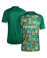 Adidas Men's Green La Galaxy 2024 One Planet Pre-Match Top