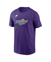 Nike Men's Purple Tampa Bay Rays Cooperstown Collection Team Logo T-Shirt