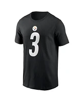 Nike Men's Russell Wilson Black Pittsburgh Steelers Name Number T-Shirt