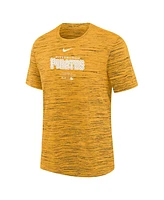 Nike Big Boys and Girls Gold Pittsburgh Pirates Authentic Collection Practice Performance T-Shirt